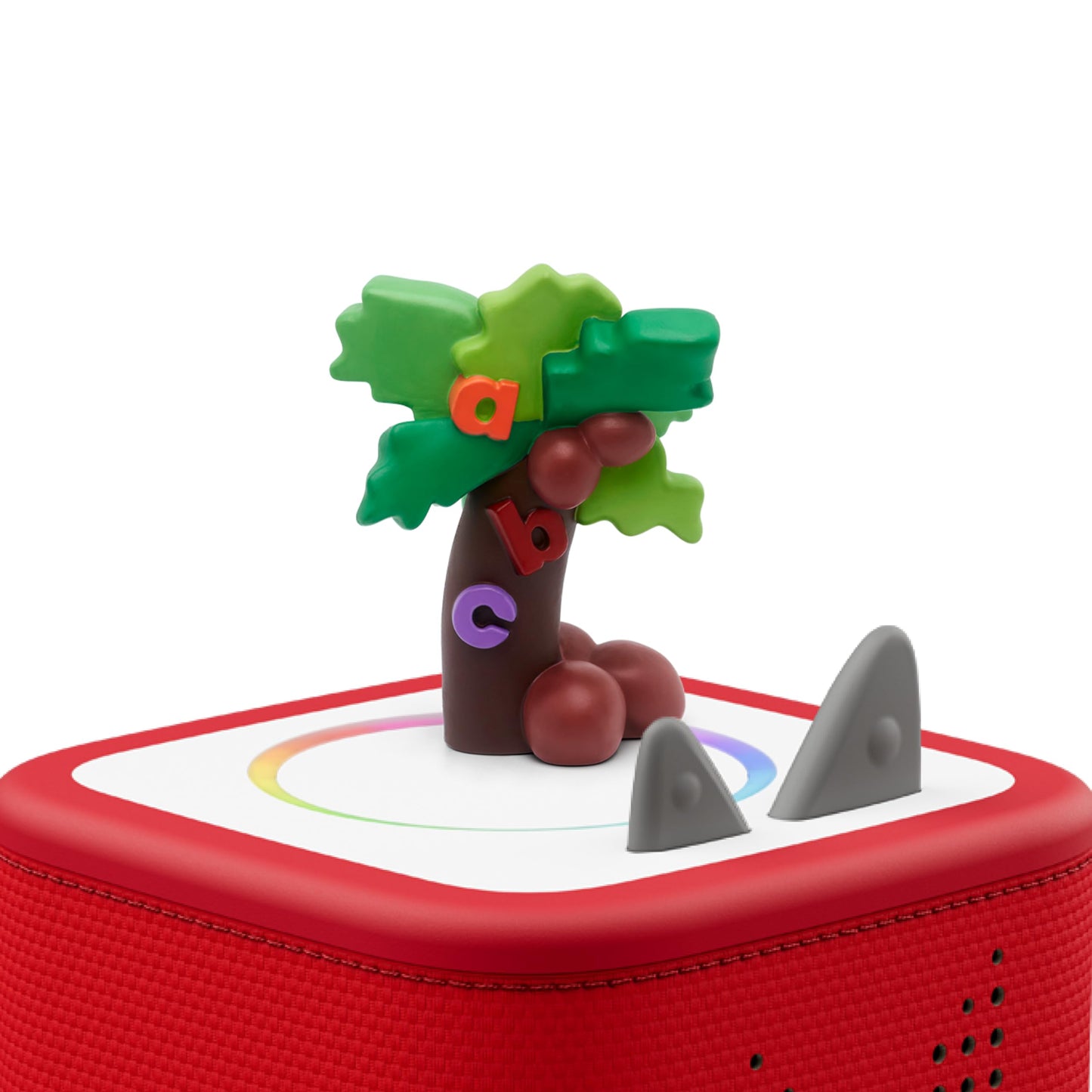 Bilingual Tonies alphabet character showing the detailed coconut tree design features.