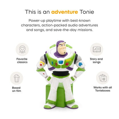Tonies Buzz Lightyear imported educational toy character showing magnetic base