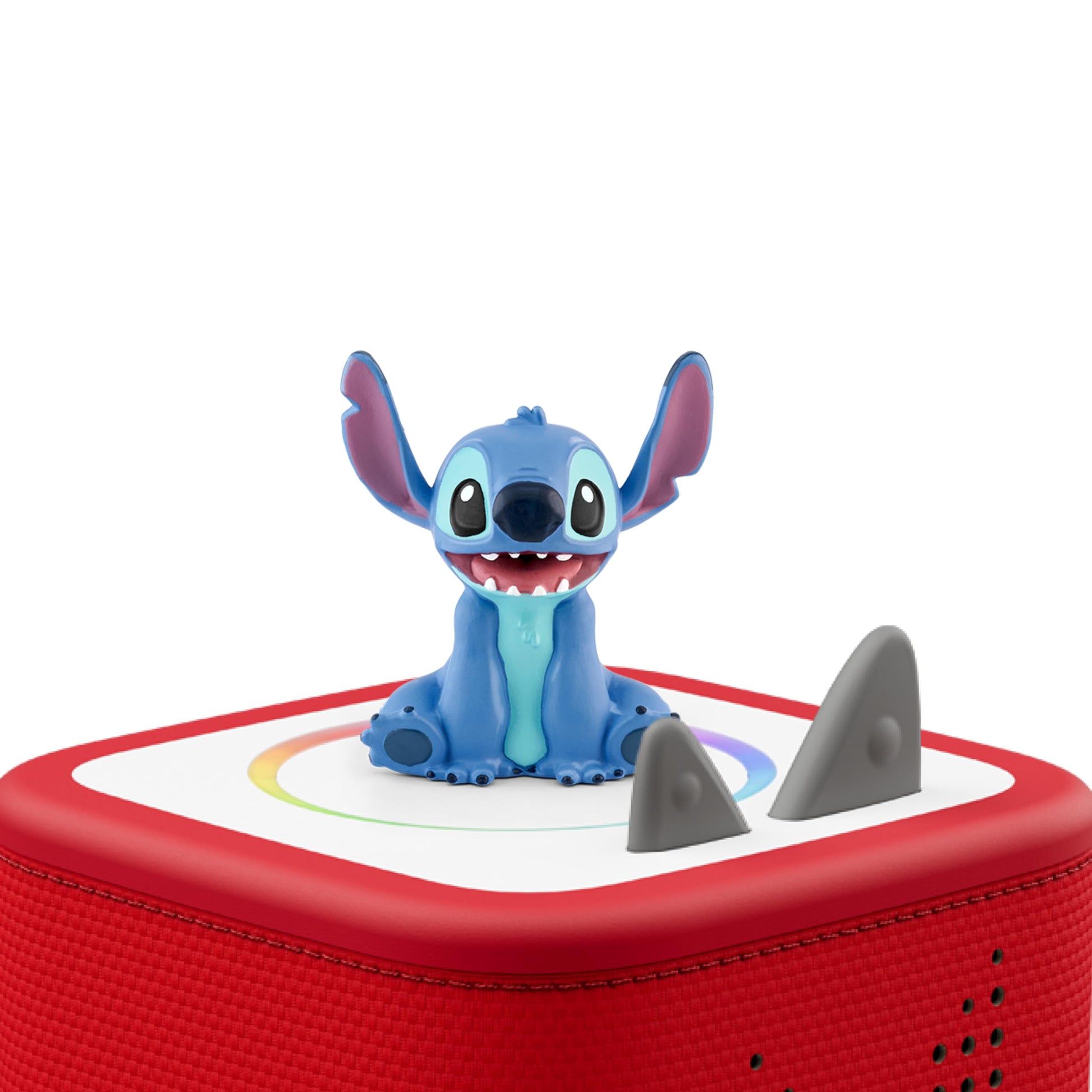 Hand painted collectible Stitch character toy showing top details