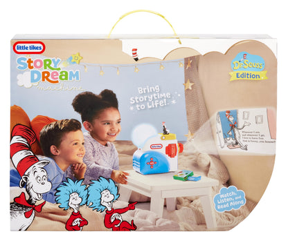 Cat in the Hat character figurine placed on top of the Little Tikes reading device