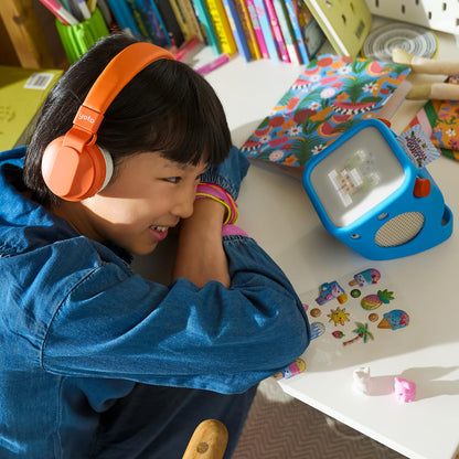 Close up view of the smart chip connection on the imported children music card accessory.