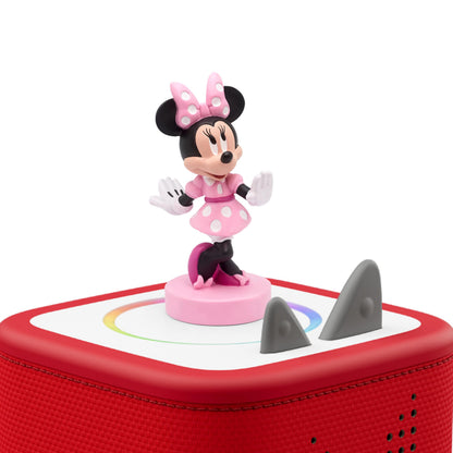 Minnie Mouse audio play character showing the magnetic base construction details.