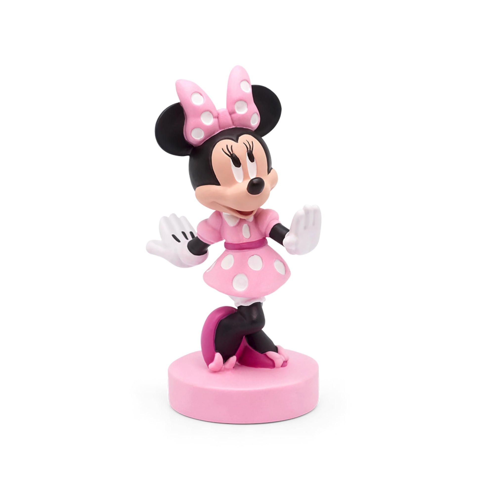 Hand painted Disney Minnie Mouse figurine character for screen free audio storytelling player.