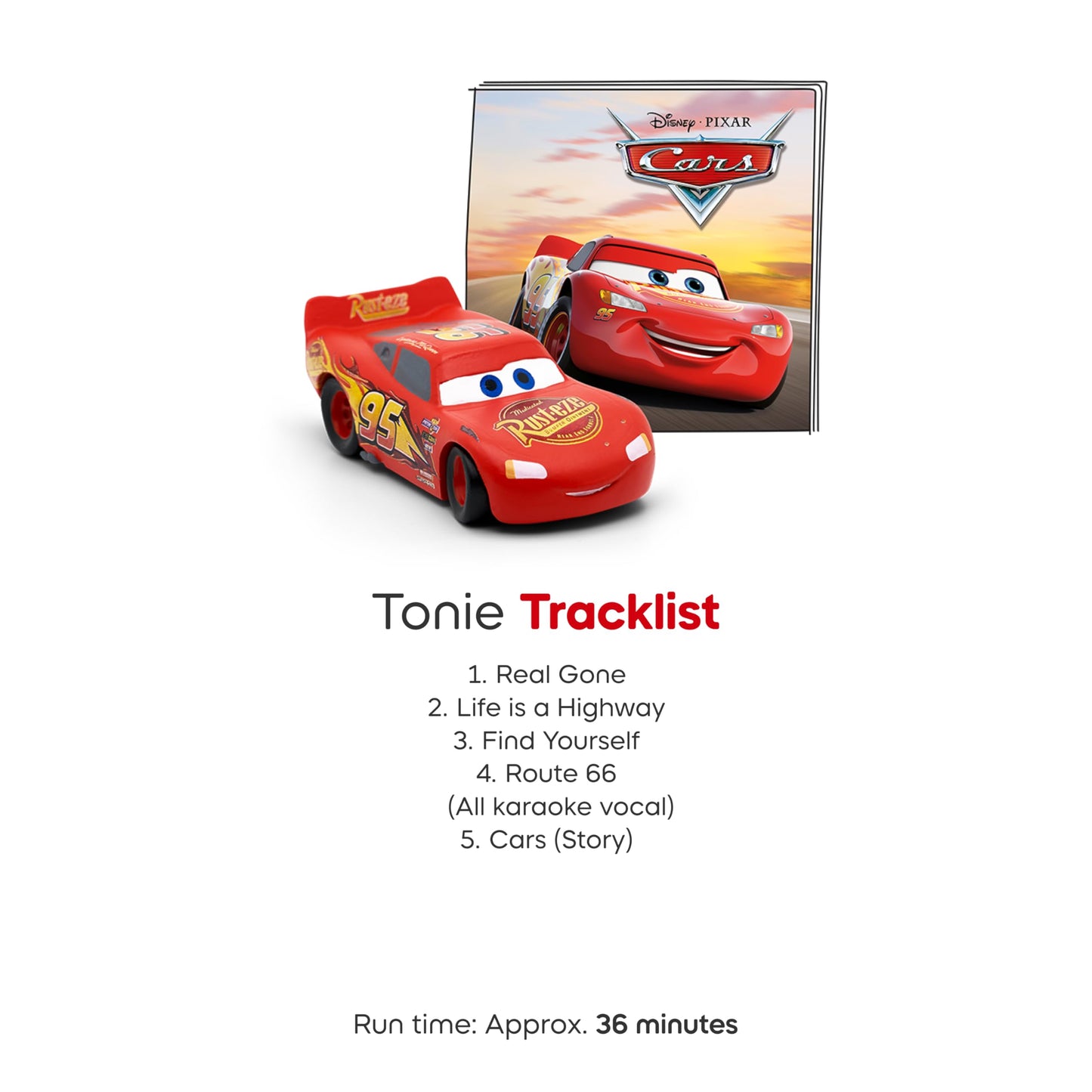 Tonies Lightning McQueen educational storytelling figurine side view