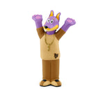 Authentic USA-imported Tonies Doggyland Bow Wizzle music figurine packaging front display.