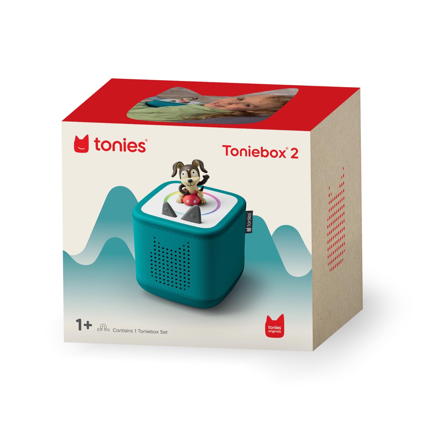 Tonies Toniebox 2 imported educational toy bundle demonstrating how the magnetic character figurines click into place.