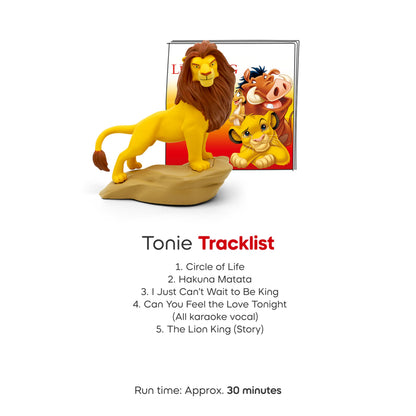 The Lion King Simba audio toy figurine from the side view demonstrating product texture.