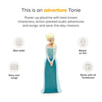 Close up look at the magnetic base of the Tonies Elsa figurine