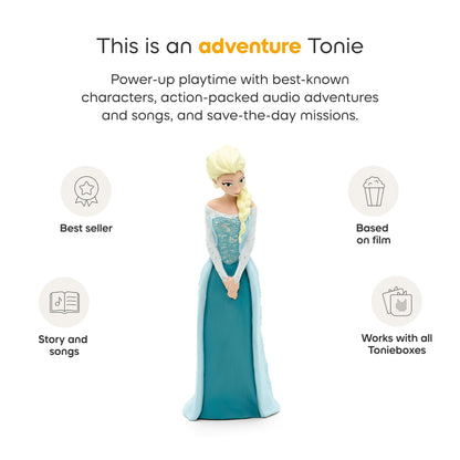Close up look at the magnetic base of the Tonies Elsa figurine