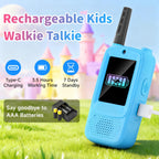 MINIBEAR premium imported children walkie talkies with high definition display screen and compact grip