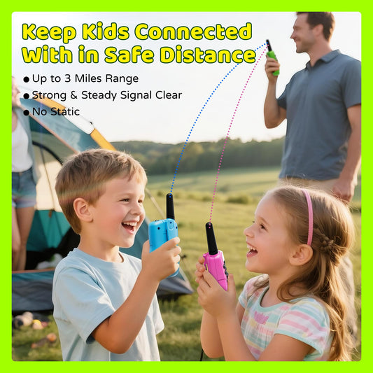 BATURU children two way radio displaying the digital screen and buttons