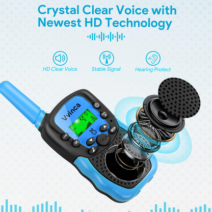 Vvinca long range communication toys highlighting the ergonomic grip design tailored for small hands