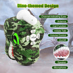 Back view of the AZYFEI kids two way radio highlighting the secure battery compartment
