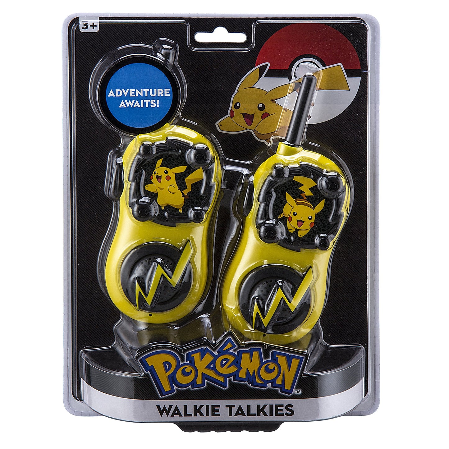 Adjustable volume controls and battery compartment configuration details on eKids walkie talkie