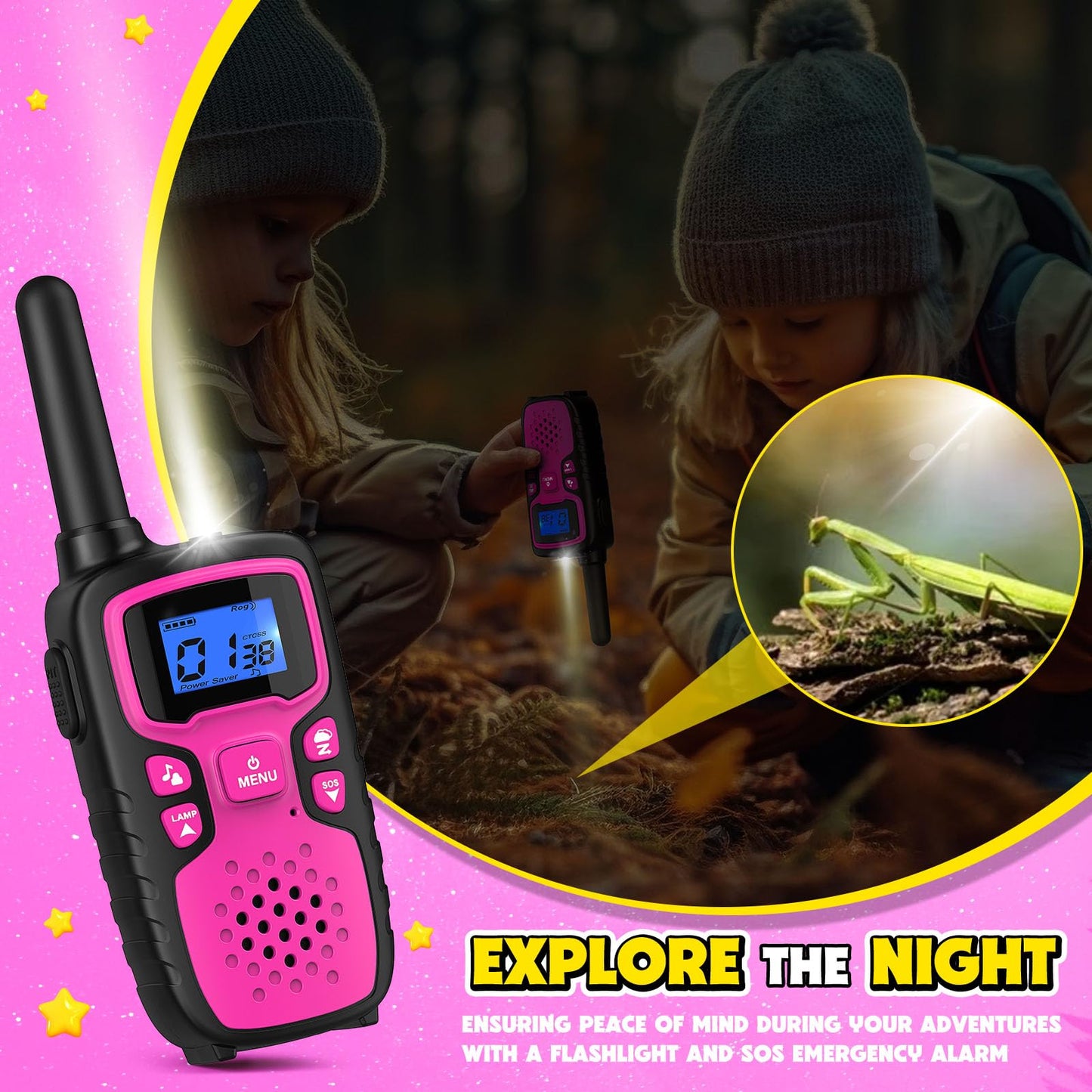 WisHouse portable long range toys demonstrating emergency SOS siren function buttons