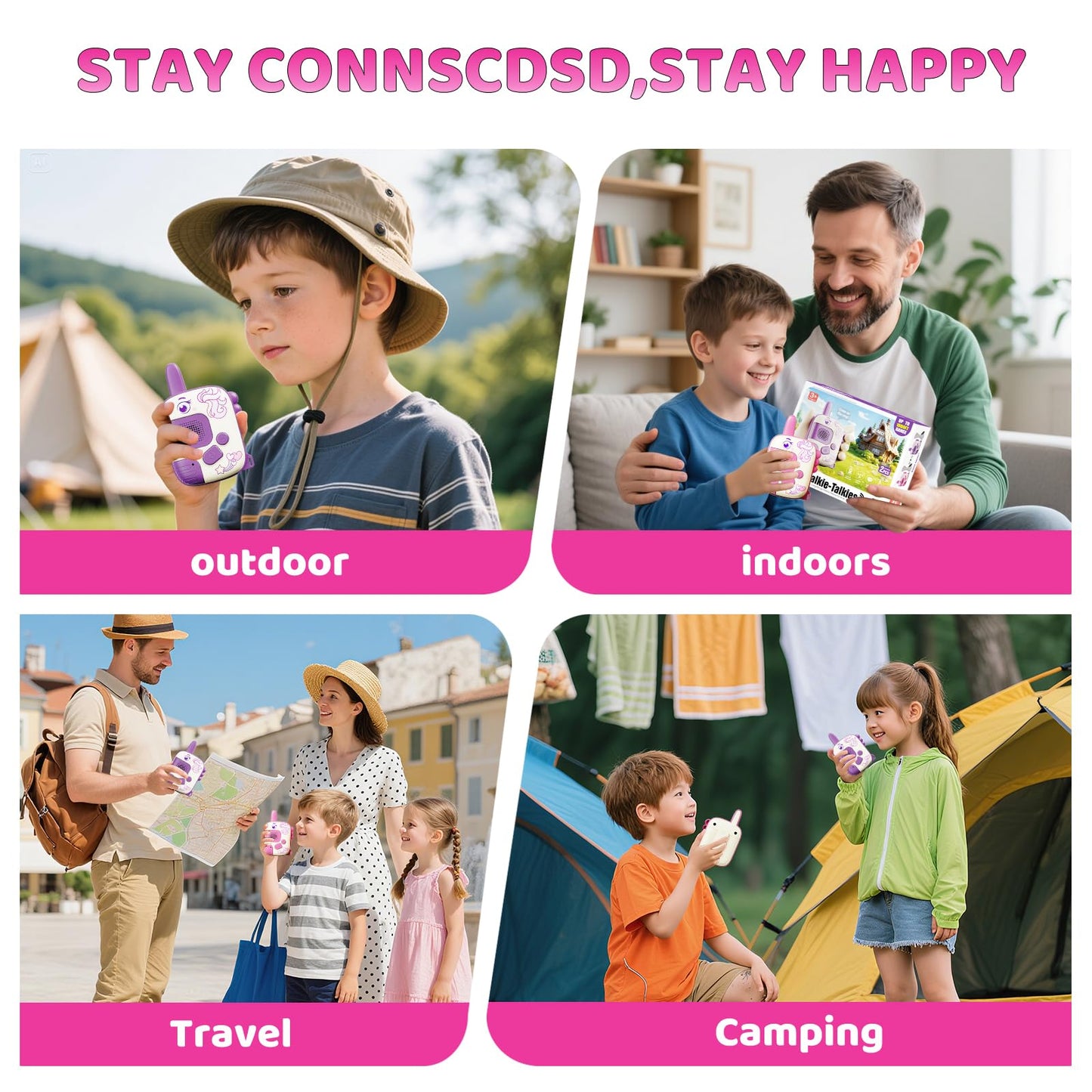 Durable wireless toys for girls showing the lanyard connection hole structure