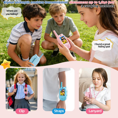 Zipvac long range communication toy being worn securely by a child using the adjustable wrist watch strap.