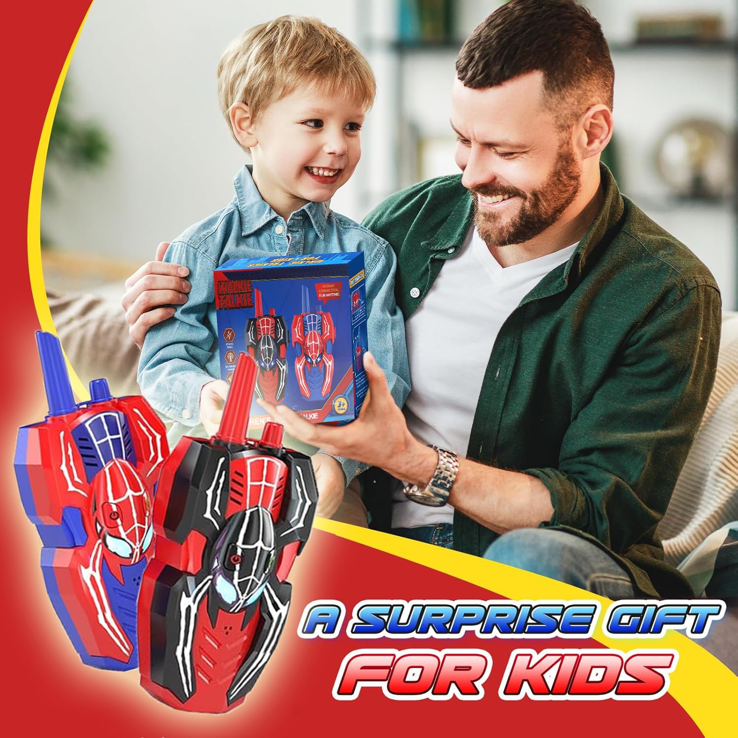Authentic imported electronic communication toys package contents for children