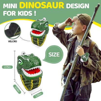 MLDKA camping gear toy walkie talkie showing the battery compartment.