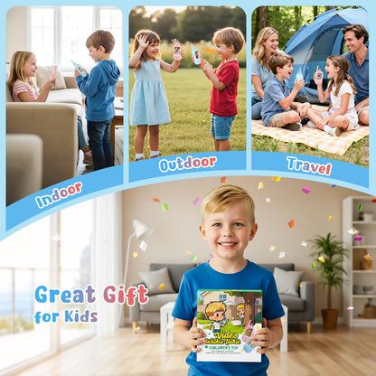 YUSSBCU direct call pairing kids intercom devices demonstrating secure transmission screen layout