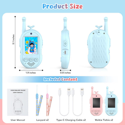Premium imported children face-to-face video chat toy pack with built-in games and voice filters