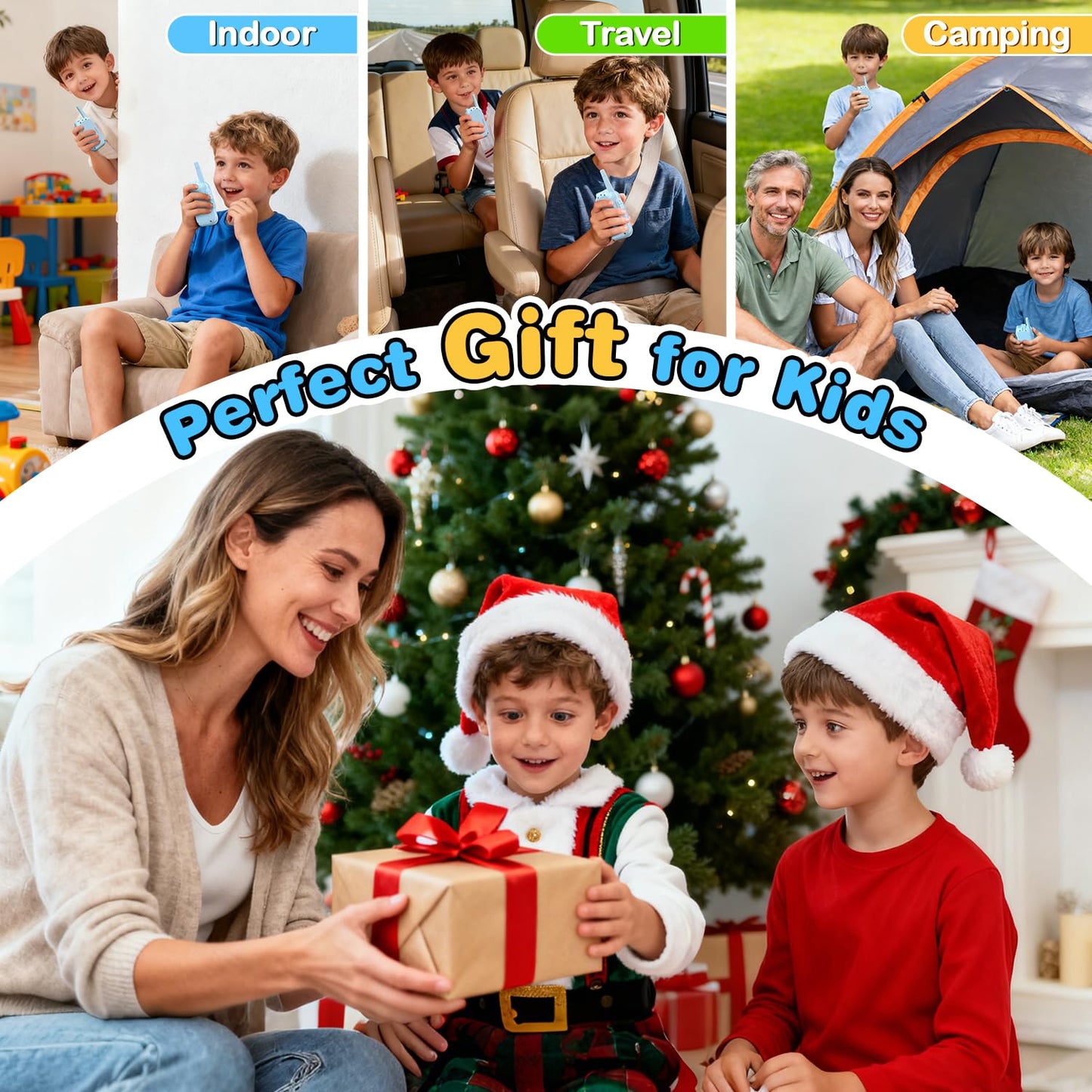 FISHOAKY premium kids holiday gift pack containing two matching smart communication devices
