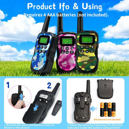 Camouflage long range walkie talkies for backyard camping and hiking adventures