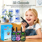 Durable toy radios for boys and girls with secure belt clips attached