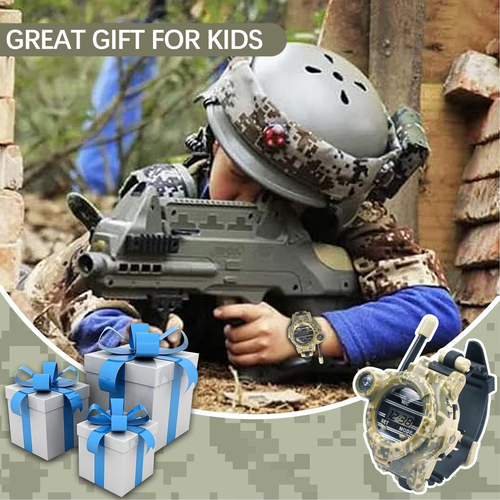 Cxjoigxi multi functional kids walkie talkie watch showcasing the secret capsule chamber and decorative tracking elements.