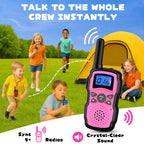 Close up of walkie talkie flashlight feature