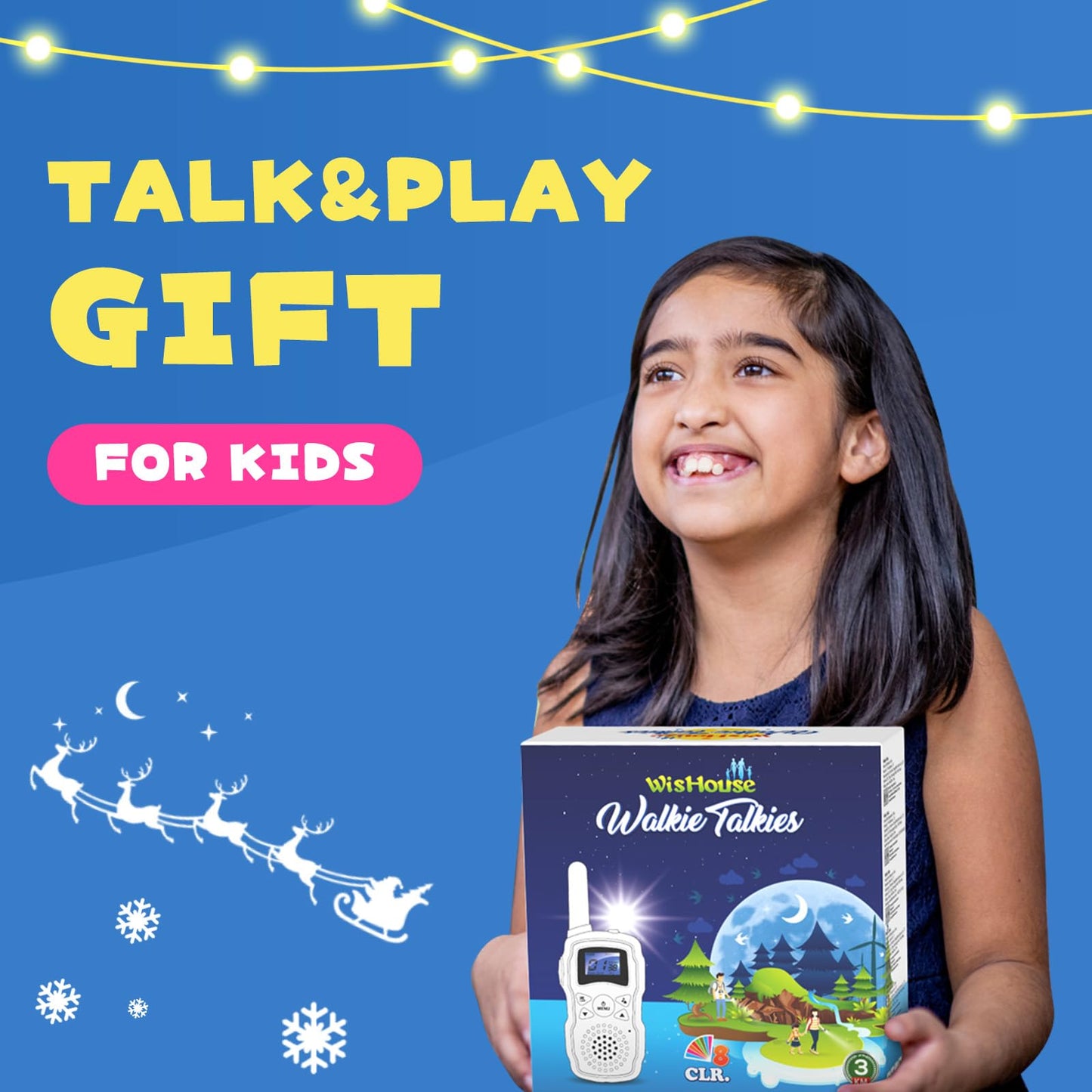 Two pack kids walkie talkies in packaging