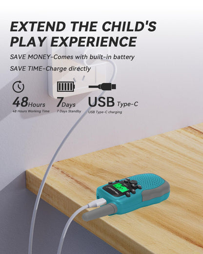 The complete FAYOGOO toy set including three rechargeable units charging accessories and decorative stickers