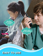 Back view of the durable kids outdoor walkie talkie showing the secure belt clip attachment