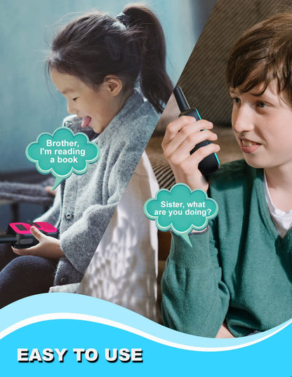 Back view of the durable kids outdoor walkie talkie showing the secure belt clip attachment