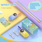 Premium retail box packaging for the DASTION-99 distributed MOICO two way radio communication set for outdoor camping.