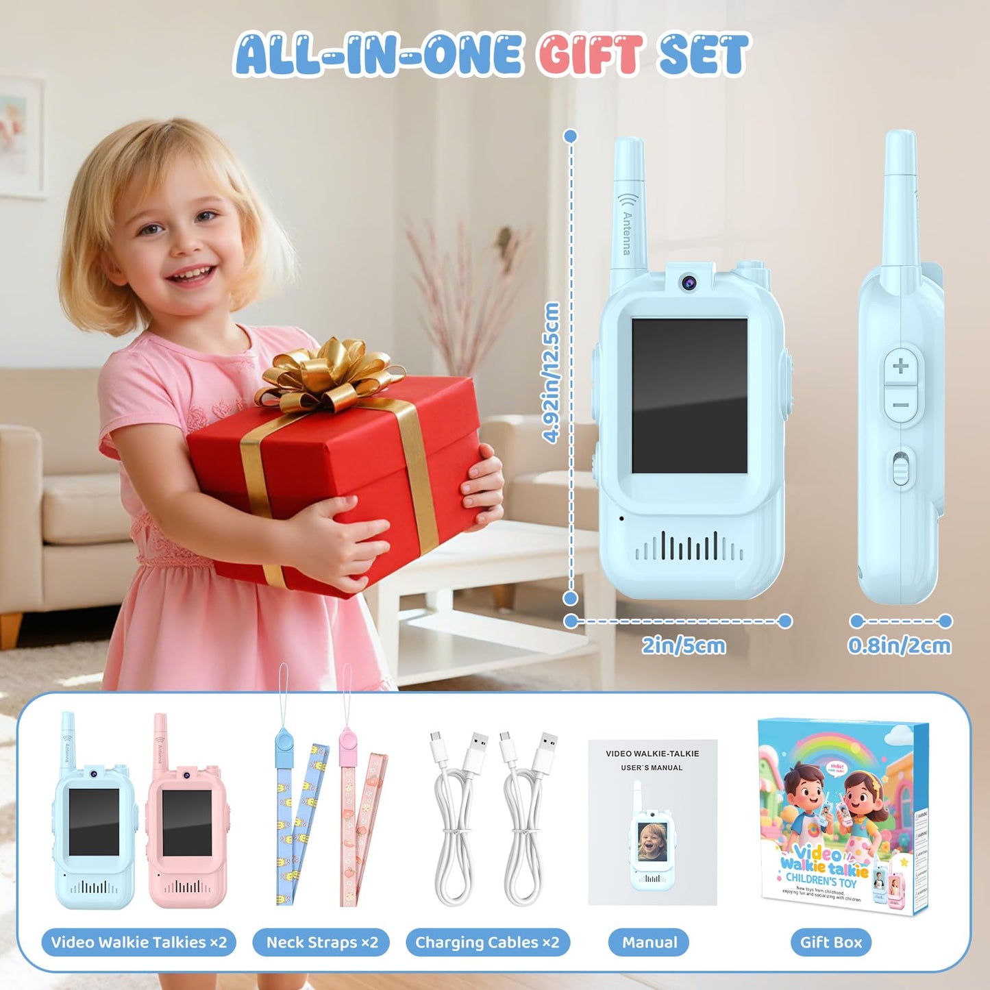 YUSSBCU electronic kids adventure gadget illustrating the durable plastic casing and integrated antenna setup