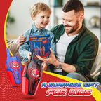 JovialToyz imported blue spider walkie talkies packaged and ready for outdoor backyard play