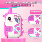Shockproof purple and pink unicorn adventure toys with safe volume limits for kids