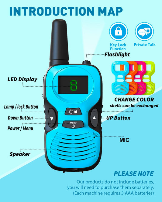 Hetyue long range children radios with built in flashlights shining bright