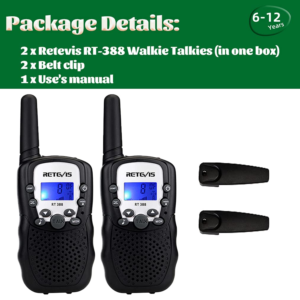 Retevis RT388 twenty two channel long range toy radios for outdoor games