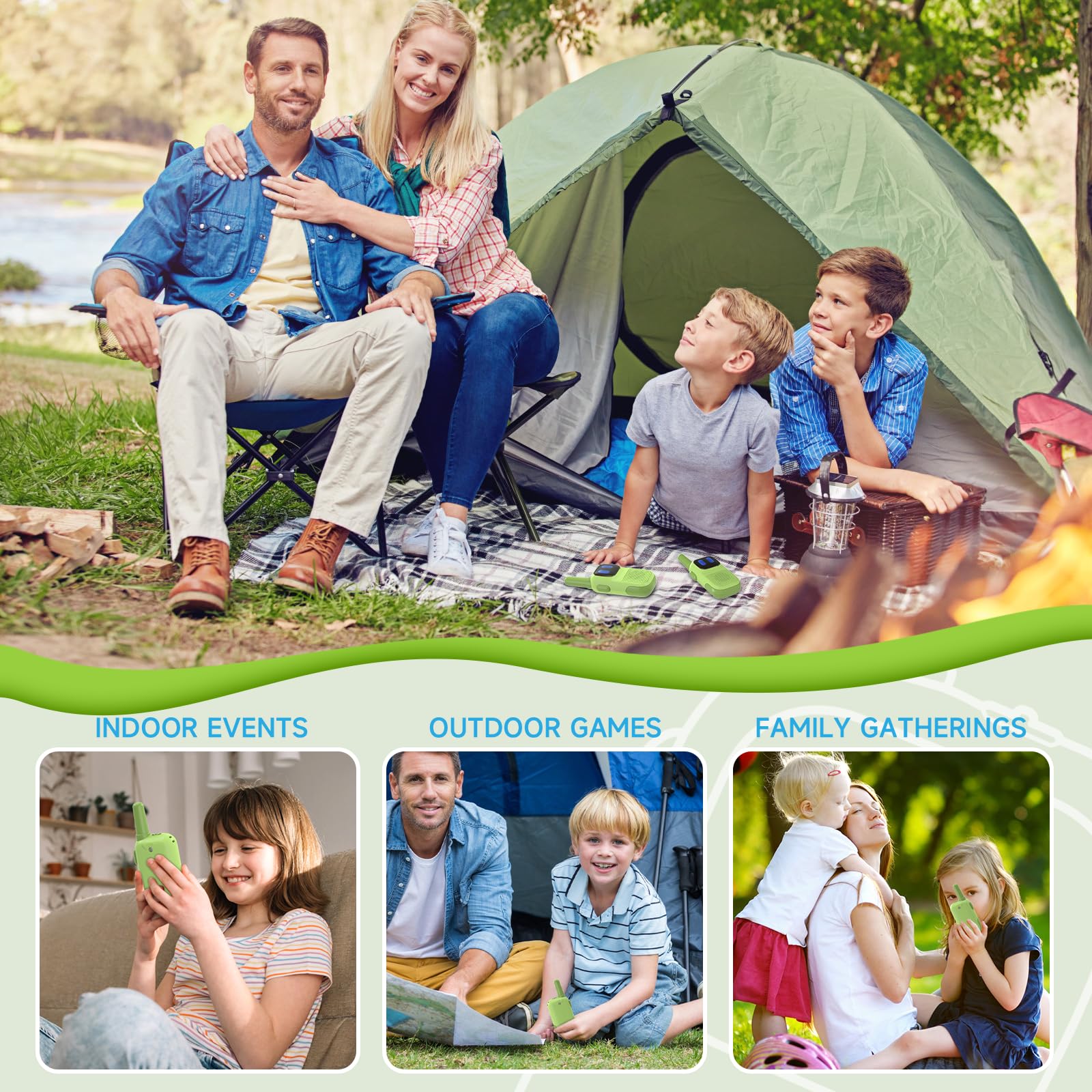 Authentic Holiky long range kids outdoor communication toy set showcased in its premium original imported packaging.