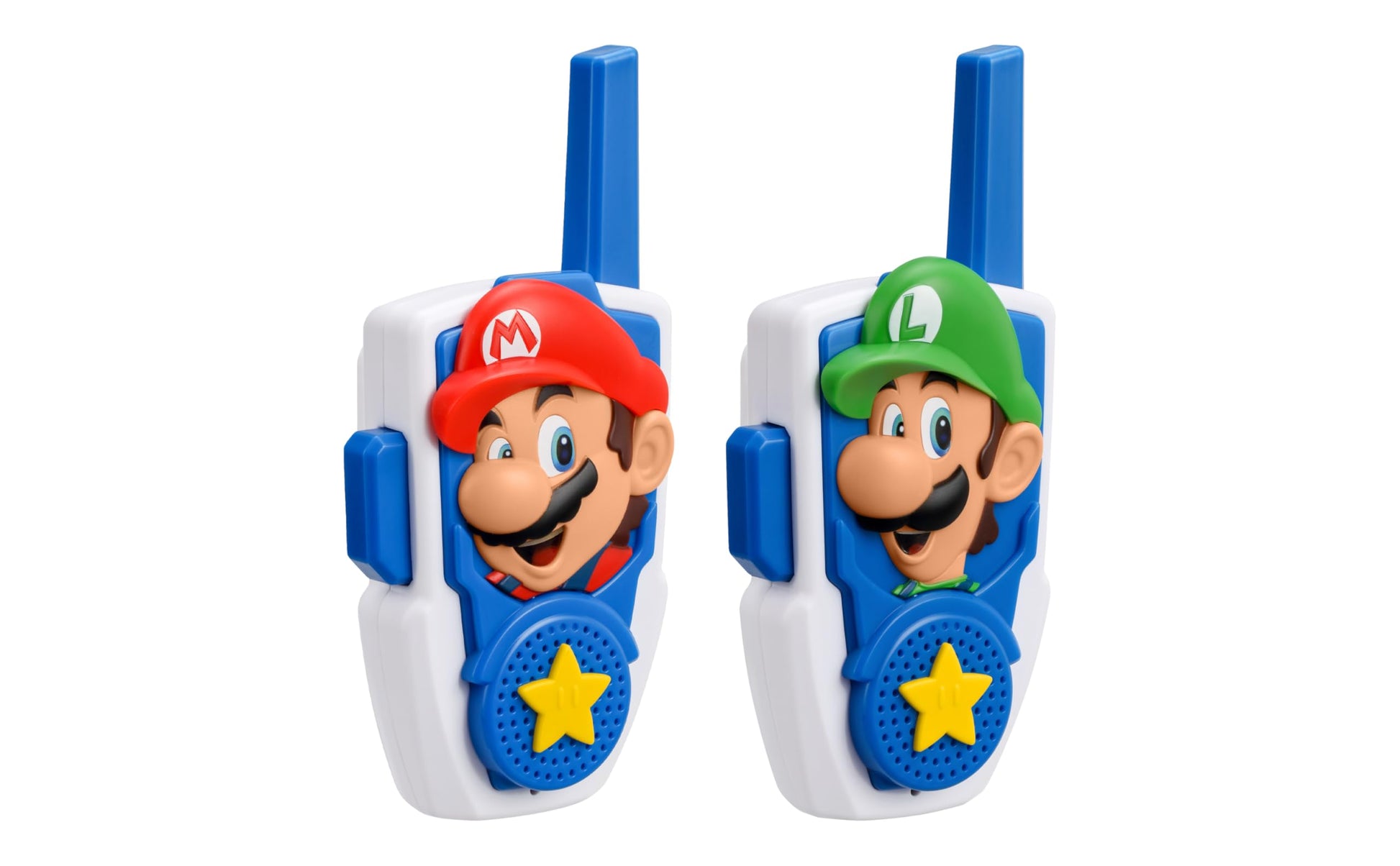 Lightweight portable Mario and Luigi walkie talkie set for multiplayer indoor games