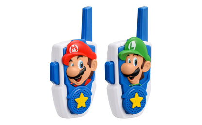Lightweight portable Mario and Luigi walkie talkie set for multiplayer indoor games