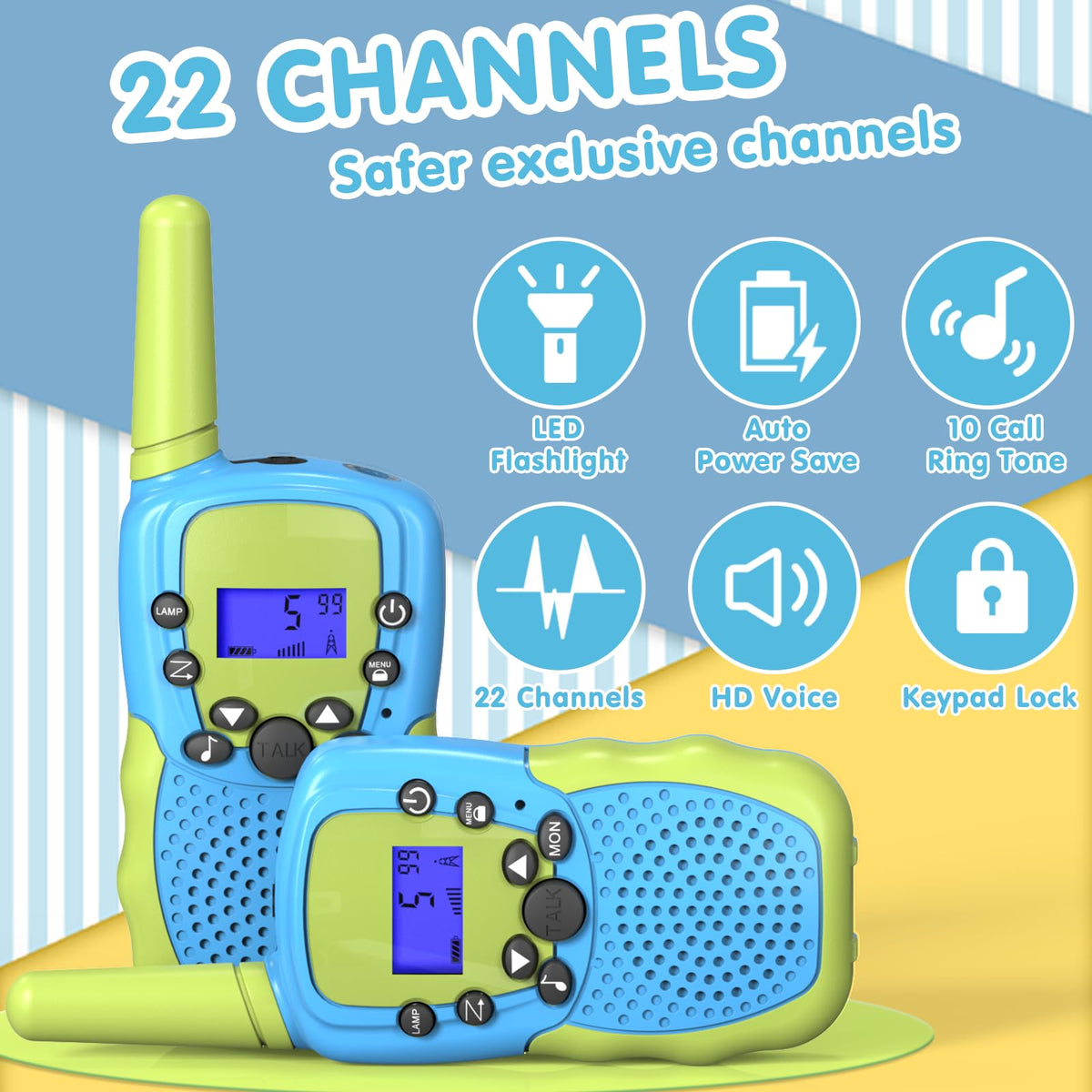 Selieve children communication device highlighting the integrated LED flashlight feature