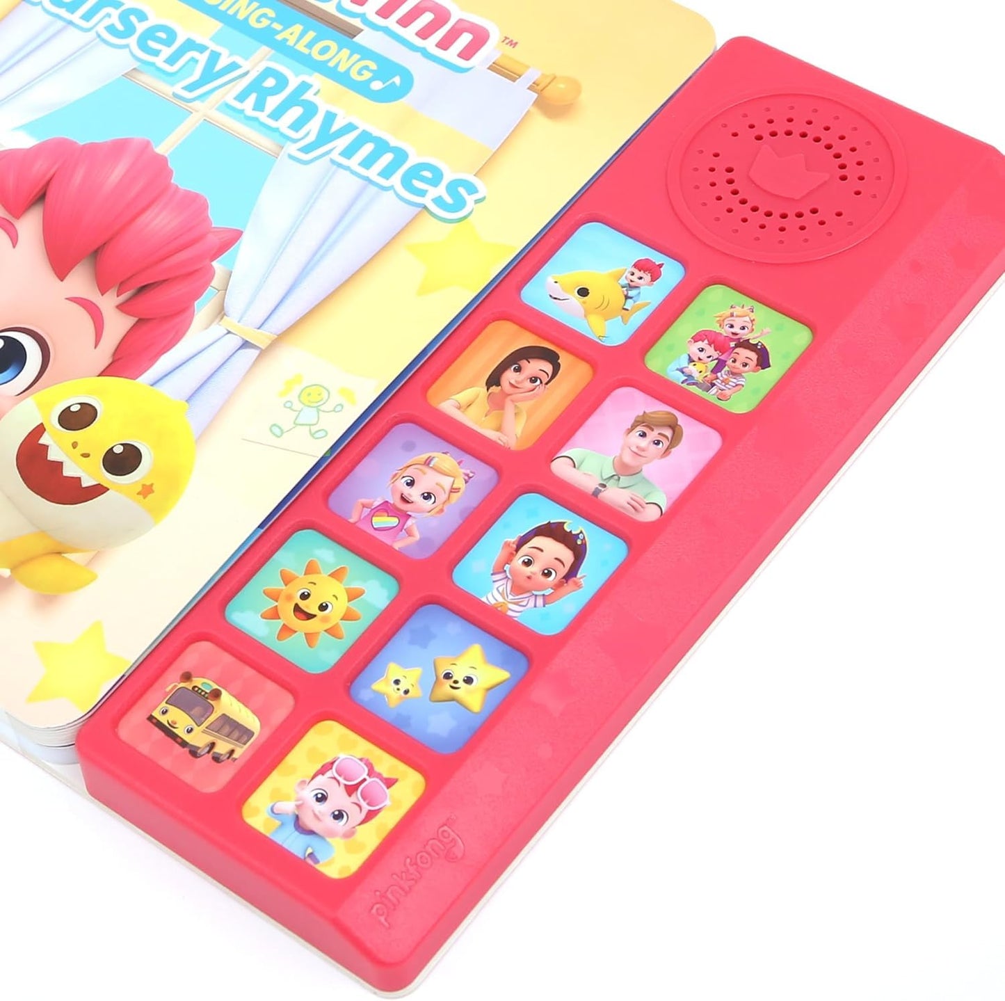 Pinkfong Bebefinn book side panel with sound buttons