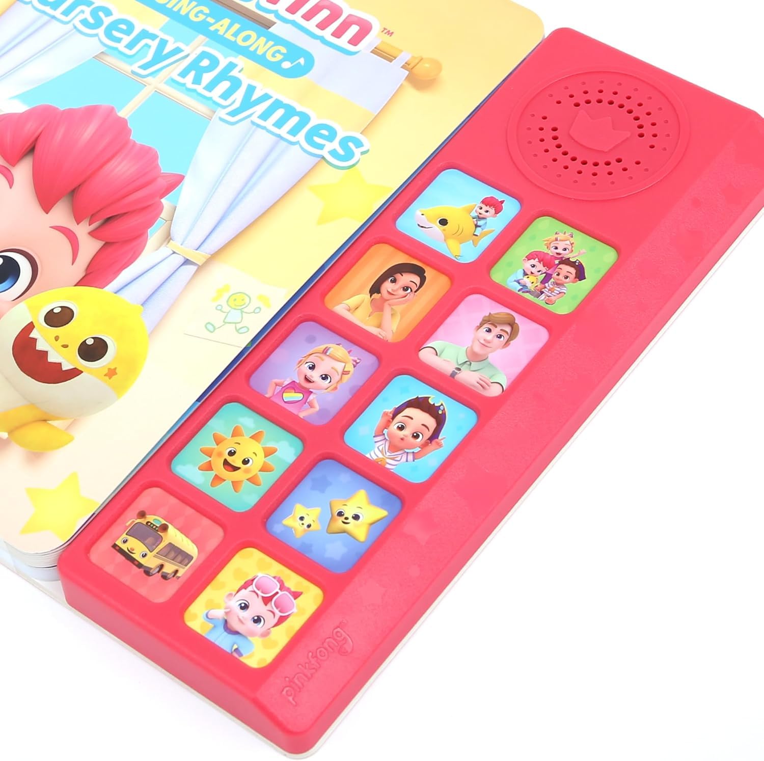 Pinkfong Bebefinn book side panel with sound buttons