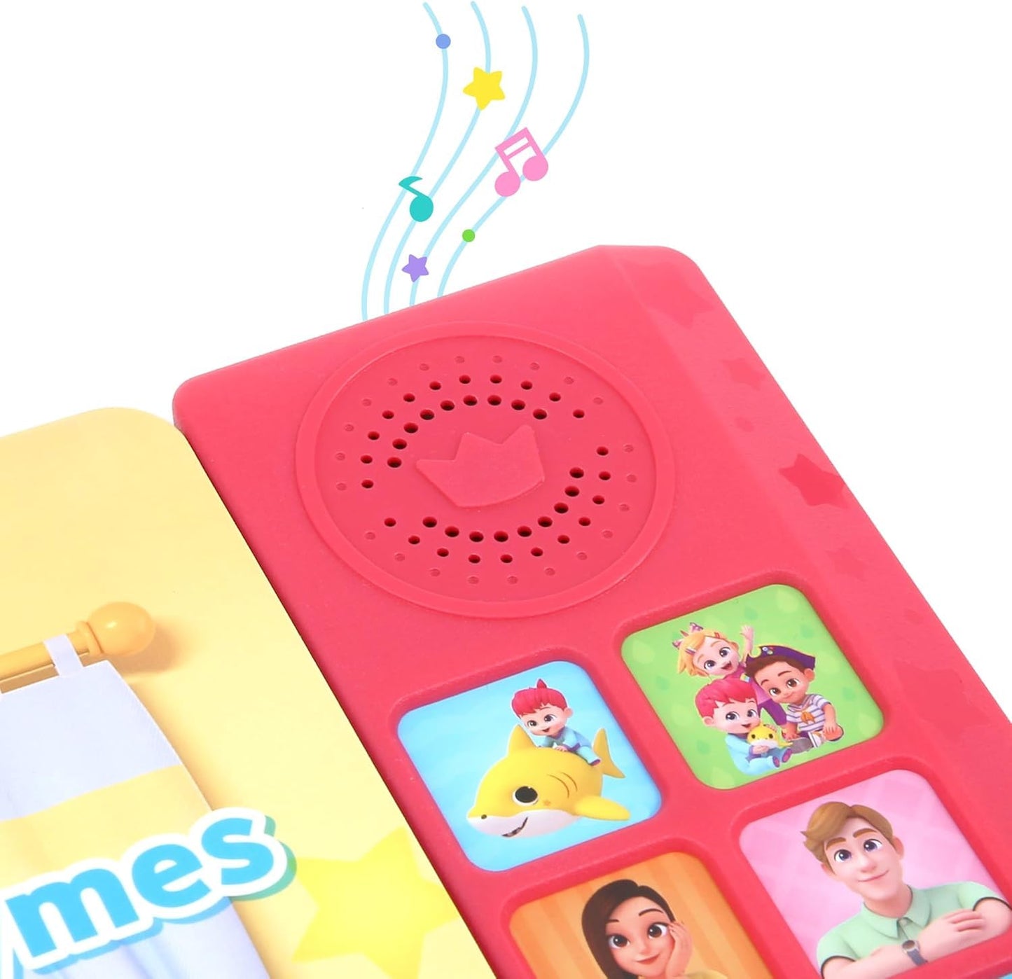 Durable board pages of Pinkfong Bebefinn nursery rhyme book