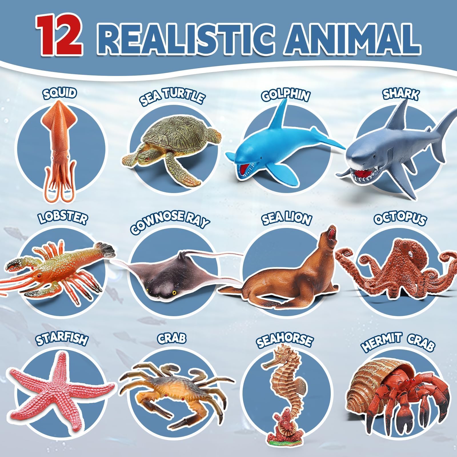 Interactive sound book feature for marine life education
