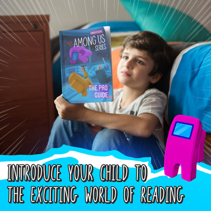 Children reading Among Us inspired adventure diaries