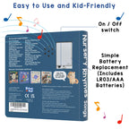 Educational Learning Bugs musical toy book for toddlers aged 1-3 years
